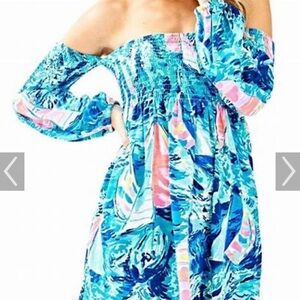Lilly Pulitzer Trina sailboat print dress size Medium